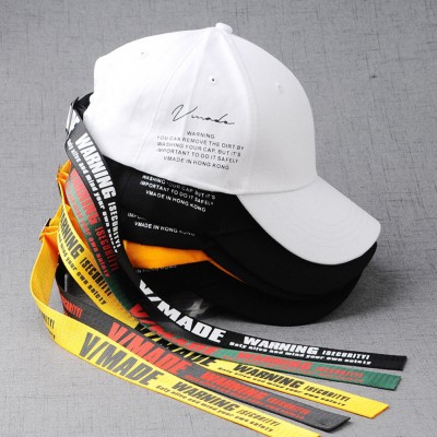 Streetwear Cool Long Yellow Strap Snapback Hat Baseball Cap Casual  eb-56836846